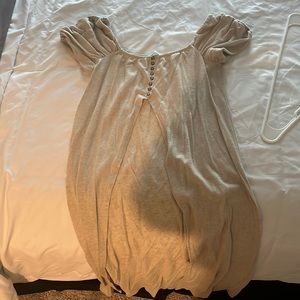 Long off the shoulder open front top